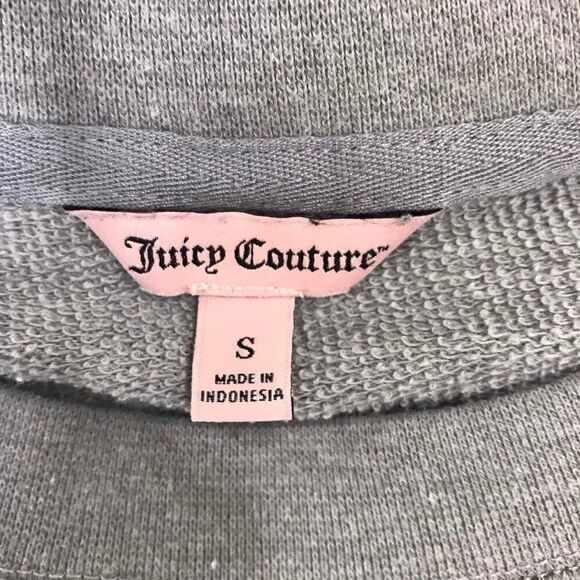 Juicy Couture Gray Dog with Crown Sweatshirt S - Picture 6 of 7